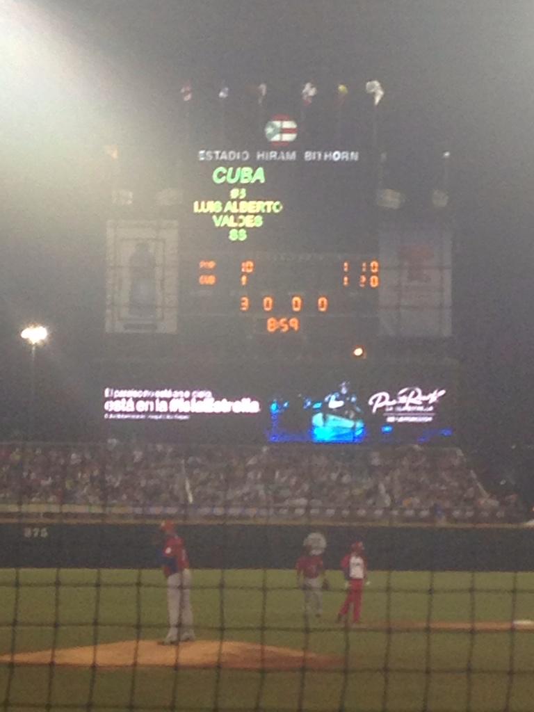 Play ball. Cuba Vs. PR