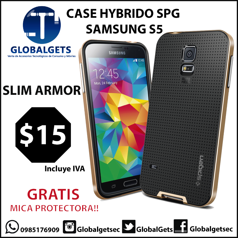 GlobalGets's tweet photo. Case Hybrido spg Slim Armor para Samsung S5 @ComercioEc @ventasenecuador http://t.co/Iqs0yV37ji