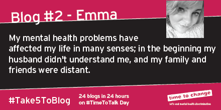 "It's important to speak out" - Blog #2 of the 24 #Take5ToBlog posts is from Emma: bit.ly/1z7E5F0 #TimeToTalk