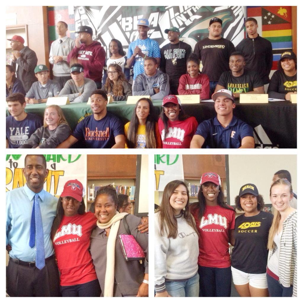 Erin_Dubb's tweet photo. Signing day was fun👌I love my school💚💛 #26signees http://t.co/pckcynFLxQ