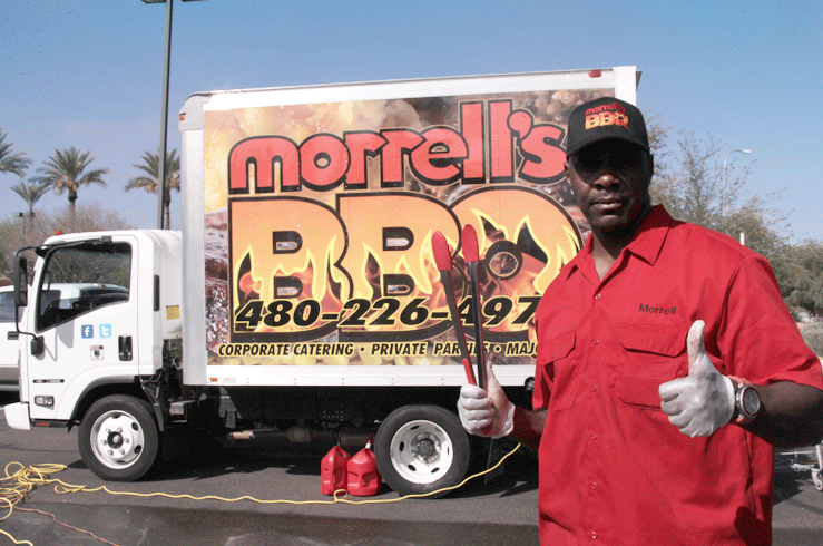 Morrellsbbq's tweet photo. Meet Morrell! He's the driving force behind the fantastic flavor of @Morrellsbbq 
Come try the #bestbbqinphoenix http://t.co/kFeGf7IZfZ