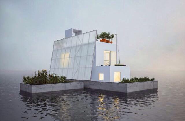 realtinyhouse's tweet image. Floating Tiny House