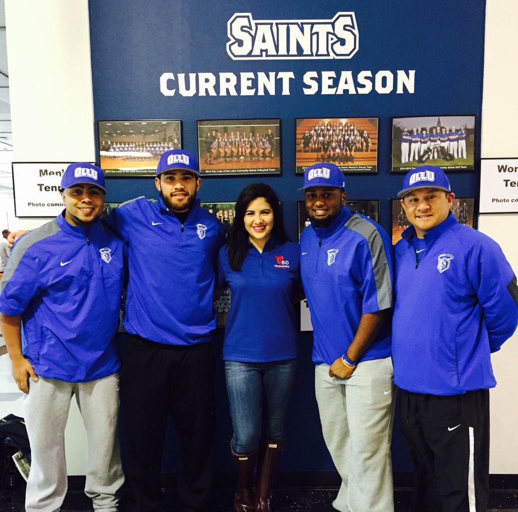 AliciaBarreraTV's tweet photo. Had the opportunity to meet @OLLUSaints new baseball team! Story tonight @ 10 on @Noticias60 #TuRollo #ollubaseball http://t.co/DZcDk7heQF