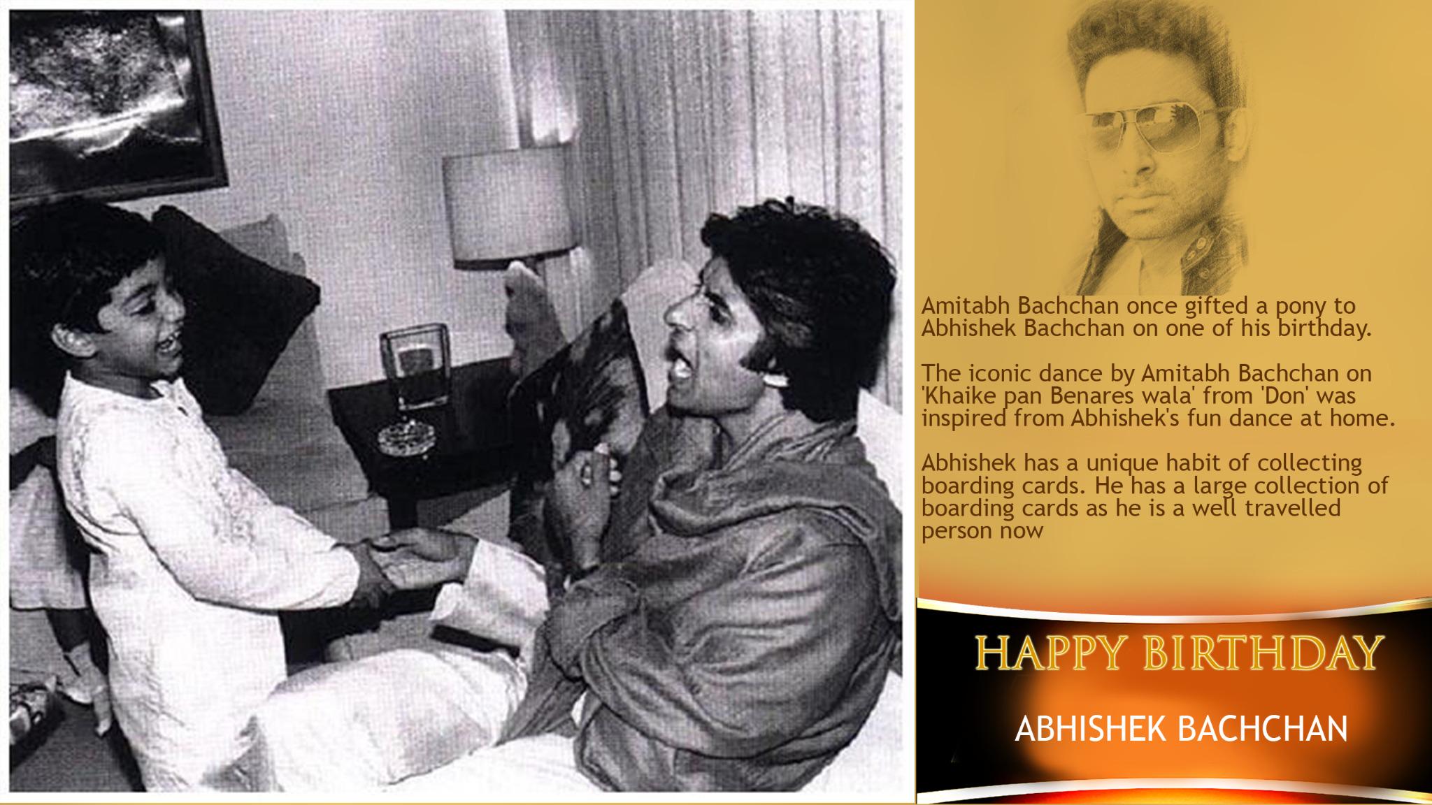  Wishing Abhishek Bachchan a very Happy Birthday! 