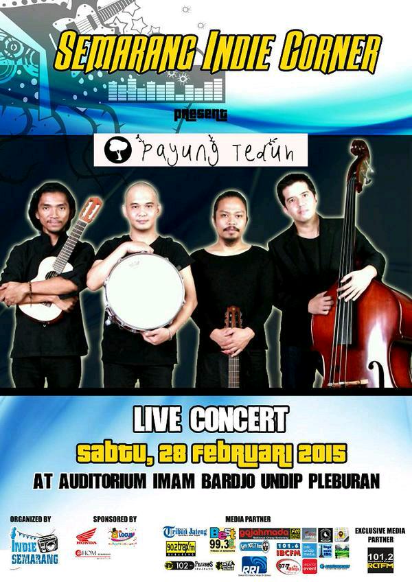 Semarang! Sabtu 28/02/15 Payung Teduh di "Semarang Indie Corner" @ Audit Imam Bardjo UNDIP Pleburan. Info: <a href="/indie_smg/">IG : indiesmg</a>