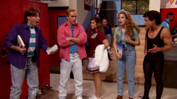 THR's tweet image. Watch Jimmy Fallon Reunite the 'Saved by the Bell Cast' (Video) bit.ly/1zhWy6q @FallonTonight