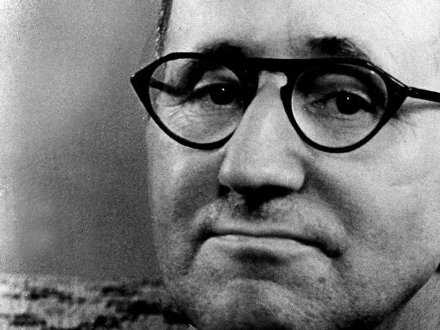 PENamerica's tweet photo. "Art is not a mirror held up to reality but a hammer with which to shape it." ― Bertolt Brecht,  born today in 1898 http://t.co/96XiVD4iv5