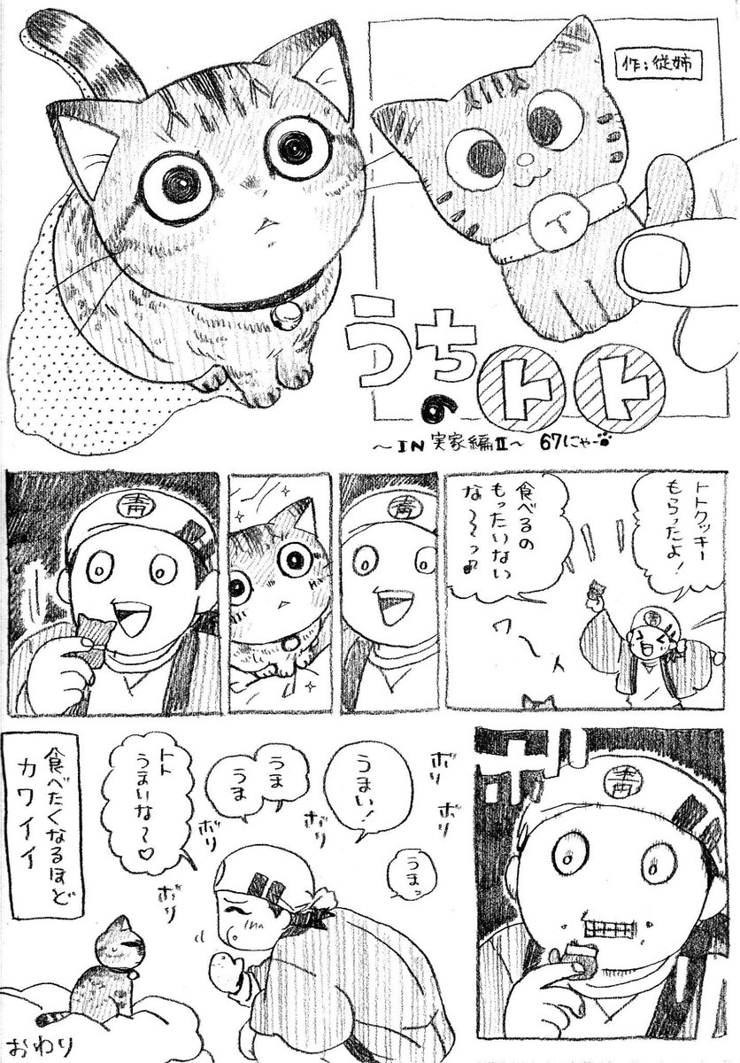 ねこまんが。第67話。IN実家編Ⅱ終わりです! 