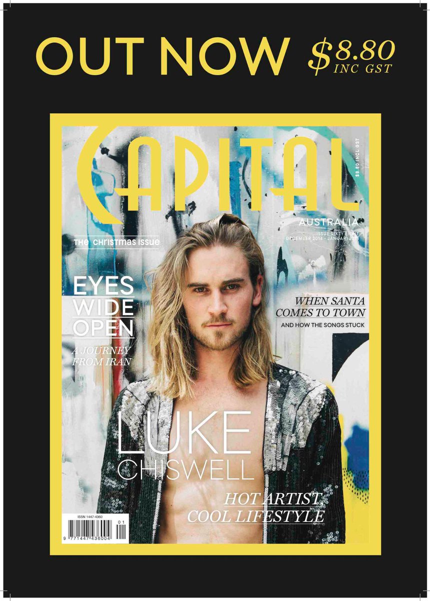 CapitalMagACT's tweet photo. OUT NOW: Luke Chiswell. Hot artist, cool lifestyle. Known for his "Straight Face" art &amp; humble beginnings. #issue68 http://t.co/1bmQwSwYMy