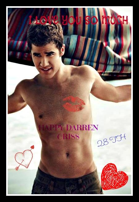  HAPPY BIRTHDAY DARREN CRISS I LOVE SO MUCH 