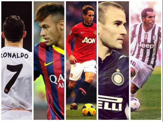 FootballFunnys's tweet photo. Happy Birthday:

Cristiano Ronaldo (30)
Neymar (23)
Adnan Januzaj (20)
Rodrigo Palacio (33) 
Carlos Tevez (31) http://t.co/mFeeci5c8o