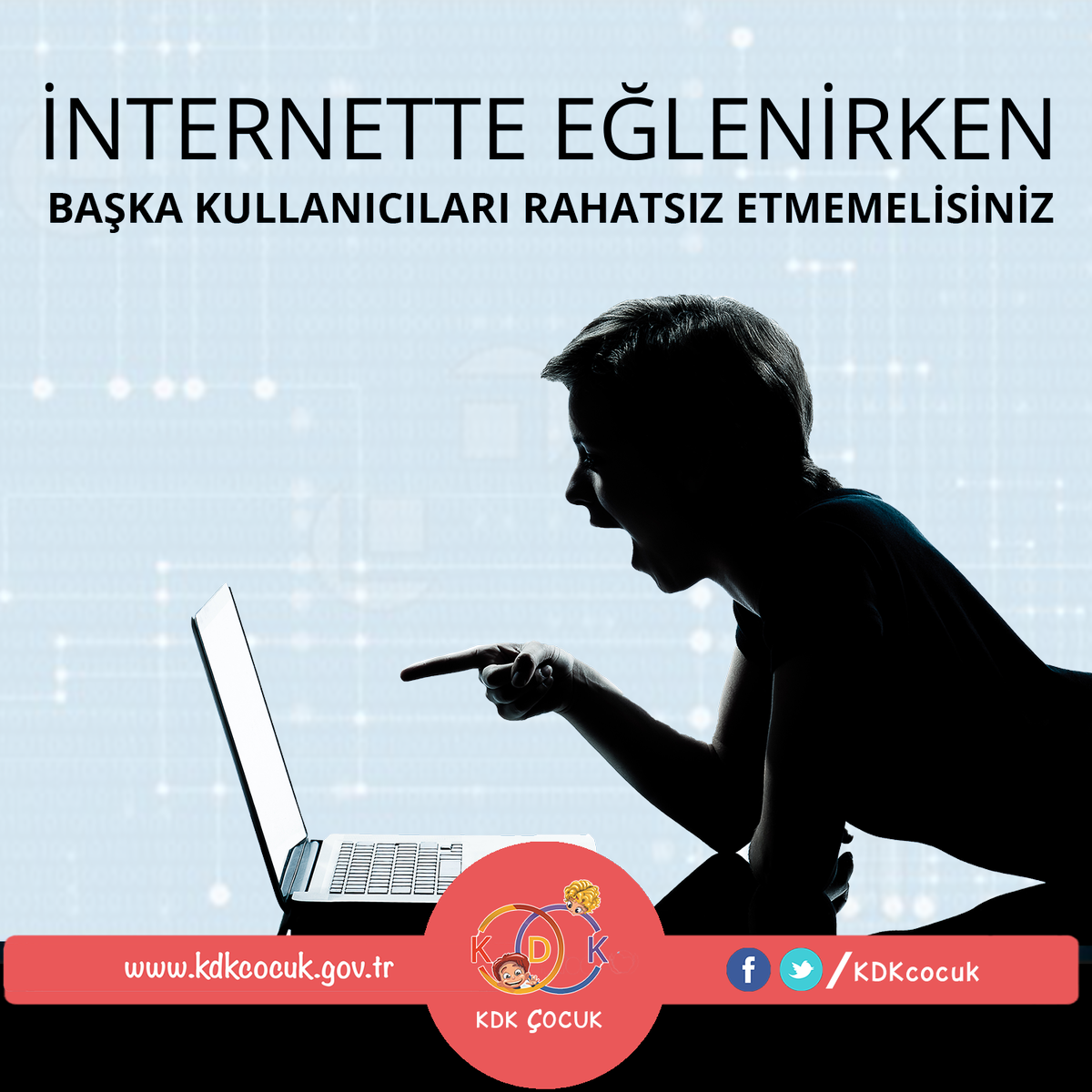 İnternette istediğin gibi eğlenebilirsin ama başka kullanıcıları rahatsız etmemen gerekiyor.
