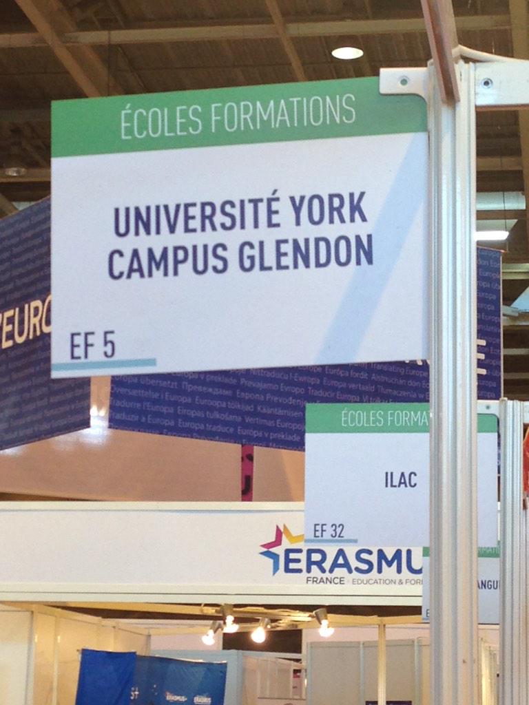 GlendonMCI's tweet image. Are you in #Paris for @Expolangues? Drop by the #Glendon kiosk and say "hello"! #1int