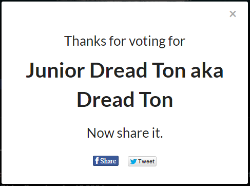 Hi @juniordreadton We voted for you :) Mind to vote back? Link is hardrockrising.com/#/4613?artist_… … … thanks! #HardRockRising