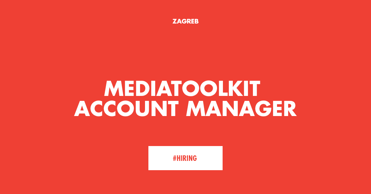 Ako te zanima prodaja, pridruži se našem @mediatoolkit timu i pomakni granice poslovanja! bit.ly/MT_account_man…