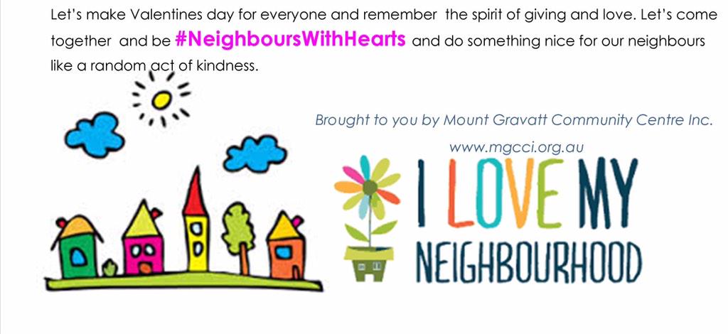 MGCCI_Community's tweet photo. Let's make Valentine's Day for everyone and be #NeighboursWithHearts http://t.co/FvWg5OvSas