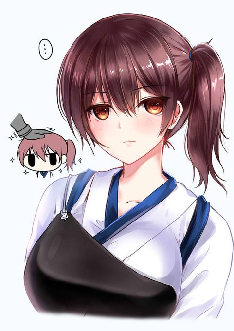 加賀さんを描いてみた。やっぱり自分にとって無表情キャラは一番描きやすいかな..... 