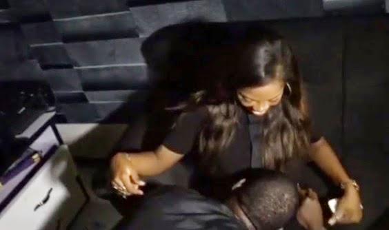 Eeeeya! Teebillz kisses Tiwa Savage\"s Growing Baby Bump At A Party + Happy Birthday Tiwa  