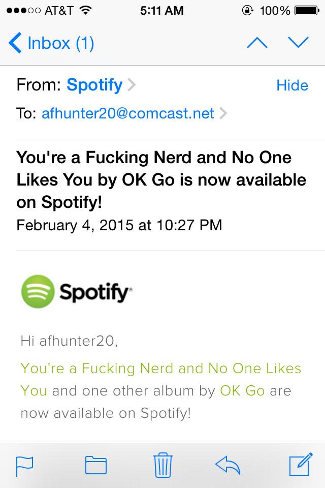aidanhunter_'s tweet photo. Spotify got me scared there http://t.co/ifhn7hICf2
