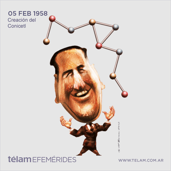 AgenciaTelam's tweet photo. [Efemérides 5 de febrero] 1958: Creación del Conicet. Más efemérides: http://t.co/kxaeCVz8s9 http://t.co/V8raNga6iN