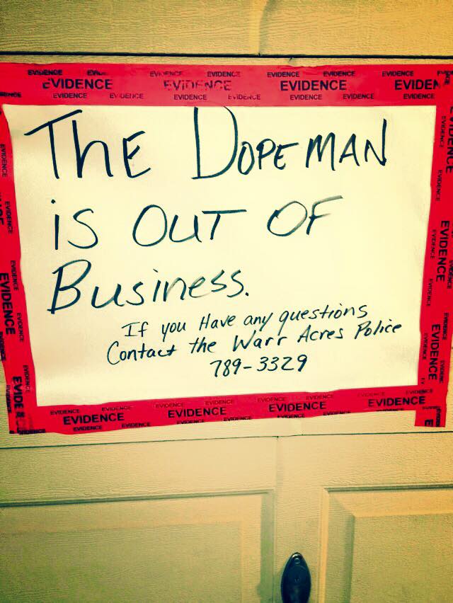WAPD Criminal Investigations Unit shutting down another dope house in Warr Acres!  #whosenext #wewontstop
