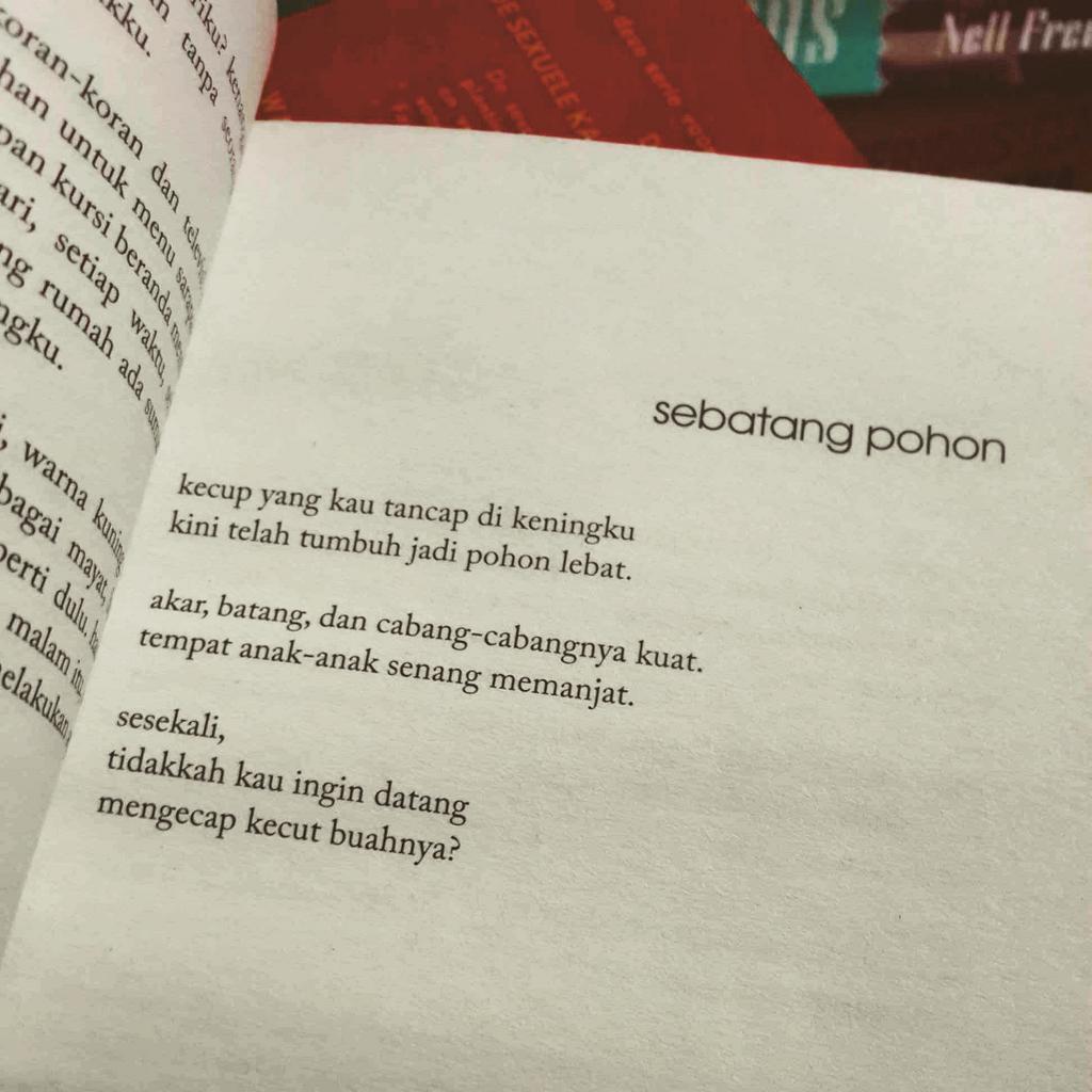 Free Gambar O Xrhsths M Aan Mansyur Sto Twitter Sajak Pendek Di Buku Terupdate oleh Cikimm.com