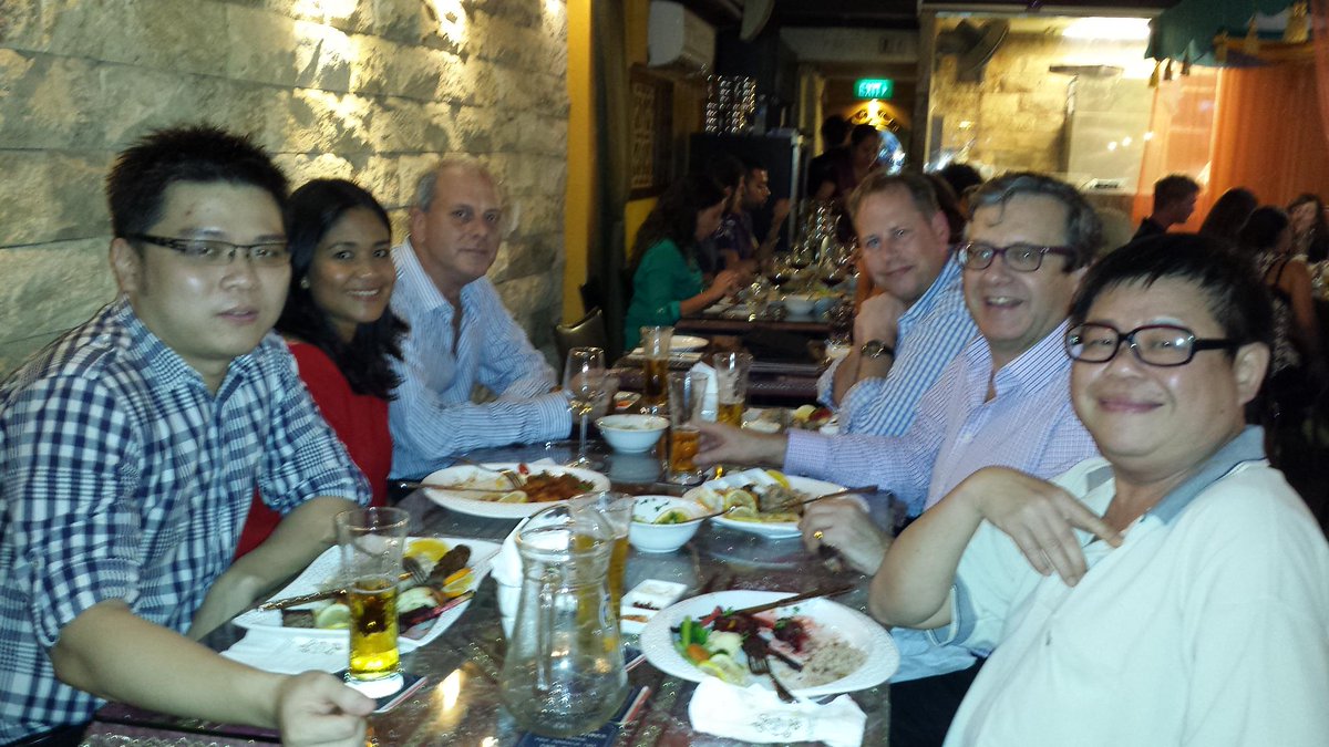 Team <a href="/BDRCAsia/">BDRCAsia</a> enjoying Lebanese cuisine with our Global CEO, Cris Tarrant in Arab St, Singapore - As-salamu alaykum