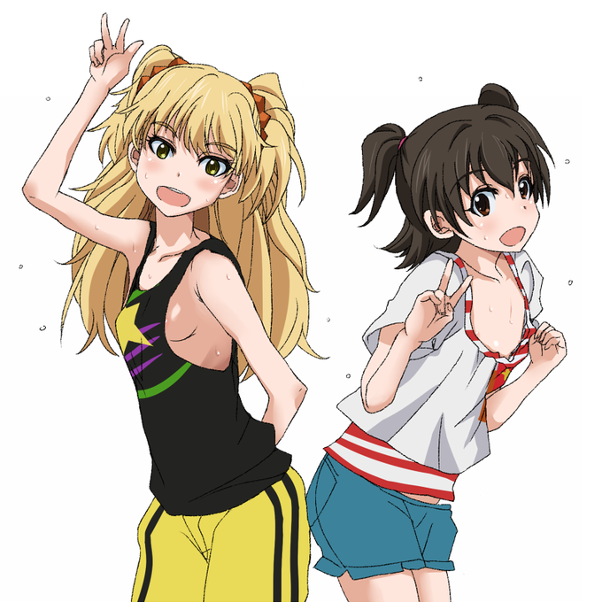 襟ぐりがもっとゆるゆるなシャツ着てほしいロリコンビ 