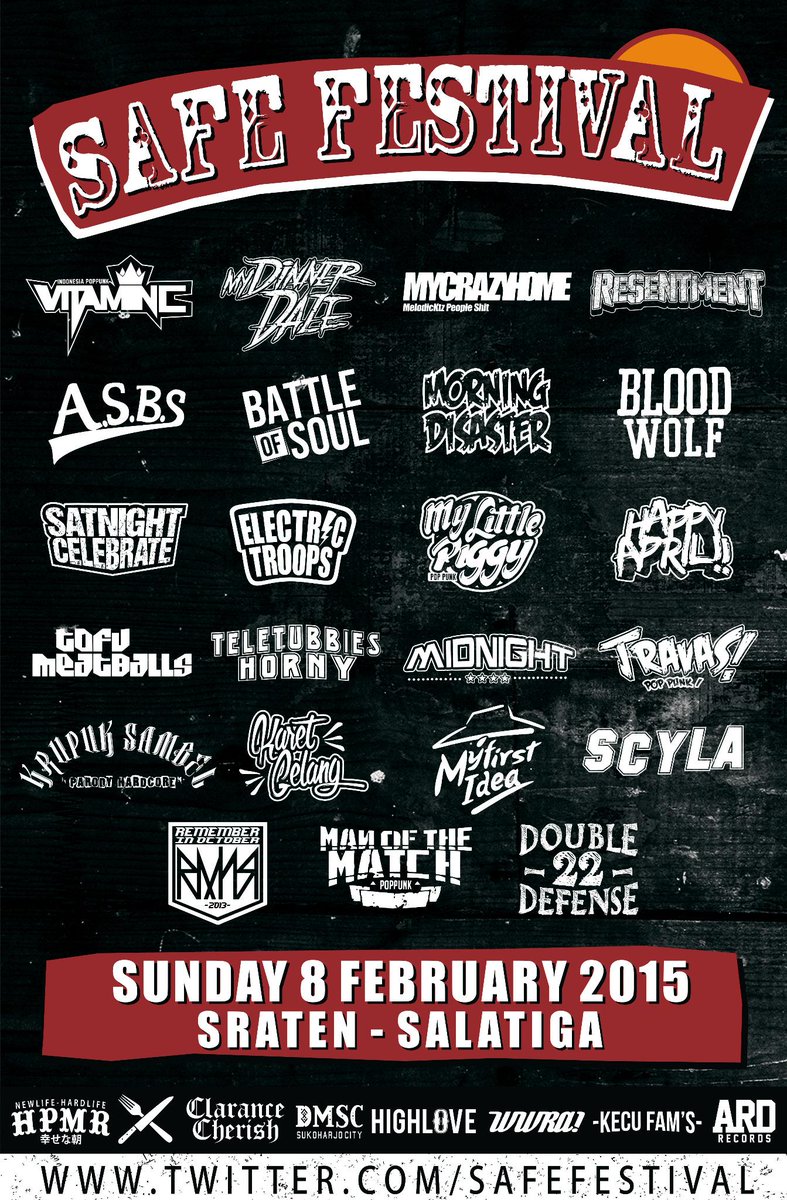 SAFEFESTIVAL's tweet photo. #SAFEFESTIVAL #8FEBRUARY SRATEN - SALATIGA 
#GIGS http://t.co/51W86vLSJv