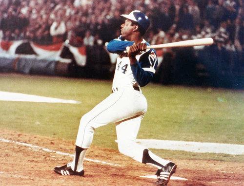 Baseball\s a simple game. You hit the ball. You catch the ball. Happy birthday to HOFers Hank Aaron & Roberto Alomar! 