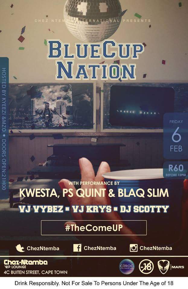 Akeezy_XO's tweet photo. #BlueCupNation hosted by @Mzo_XO and @kyeezi with performances from @BlaQ_Slim ,@KwestaDaKAR and @psquintmusic π http://t.co/2sg9wIKcZf