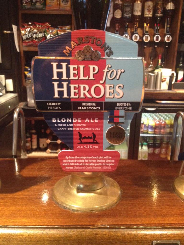 ArmsFarriers's tweet photo. 6p in every pint goes to Help for Heroes http://t.co/uw17D9NSfW