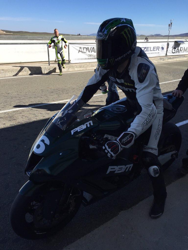 JohnMowatt's tweet photo. Here's @67Shakey and @tweethutchy just about to head out this morning for the first time in 2015 #spanishtesting 🇪🇸 http://t.co/UZ5sA2dXKo