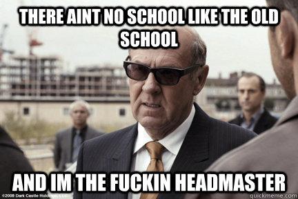 Happy birthday to Tom Wilkinson, headmaster of the old school. 