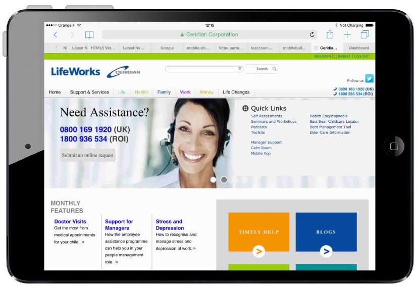 LifeWorks_UK's tweet photo. http://t.co/KisKuwmFa1 now optimised for use with tablets and smart phones. #technologytransforms #eap @Ceridian_UK http://t.co/H9Z9dvh4cK