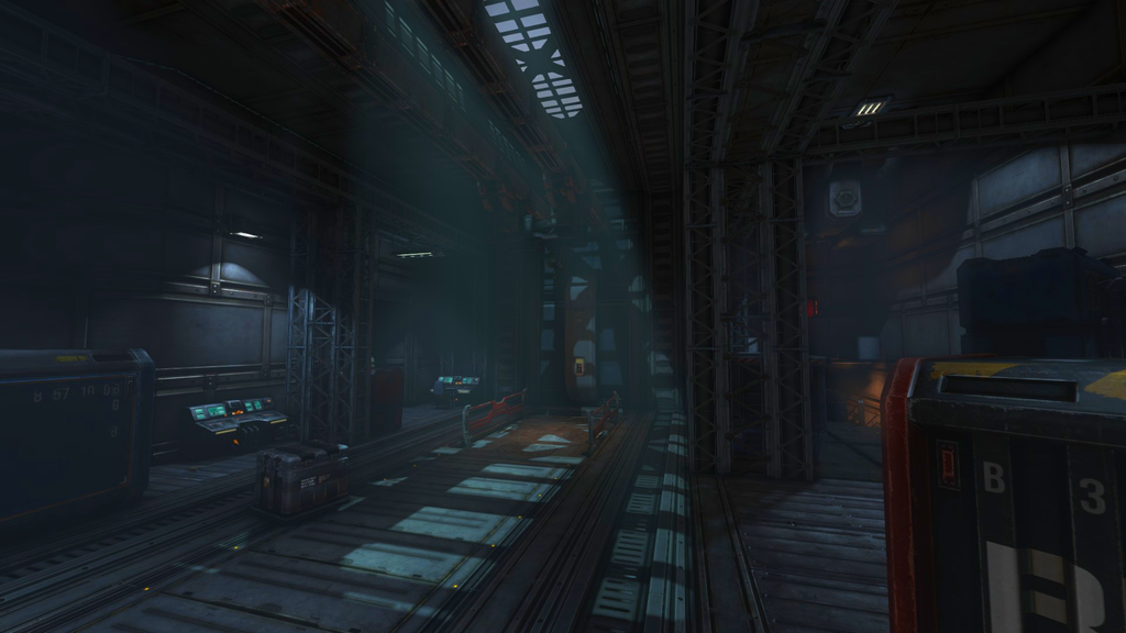 faultlinegames's tweet photo. We're working on a new map for @NS2Combat which we hope to release soon... Check out the spooky elevator! #gamedev http://t.co/UJ97oB8d9b