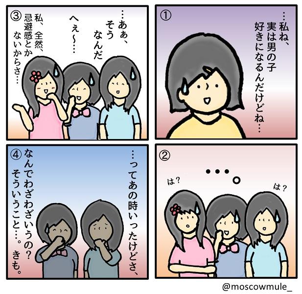 シリーズ漫画:「もし、この社会が同性愛者の社会だったなら…」
 第13話【話甲斐もない】 