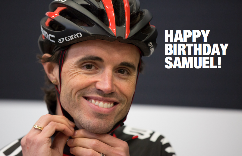 He may not be on message, but you can still wish Samuel Sánchez a happy birthday with a RT! 