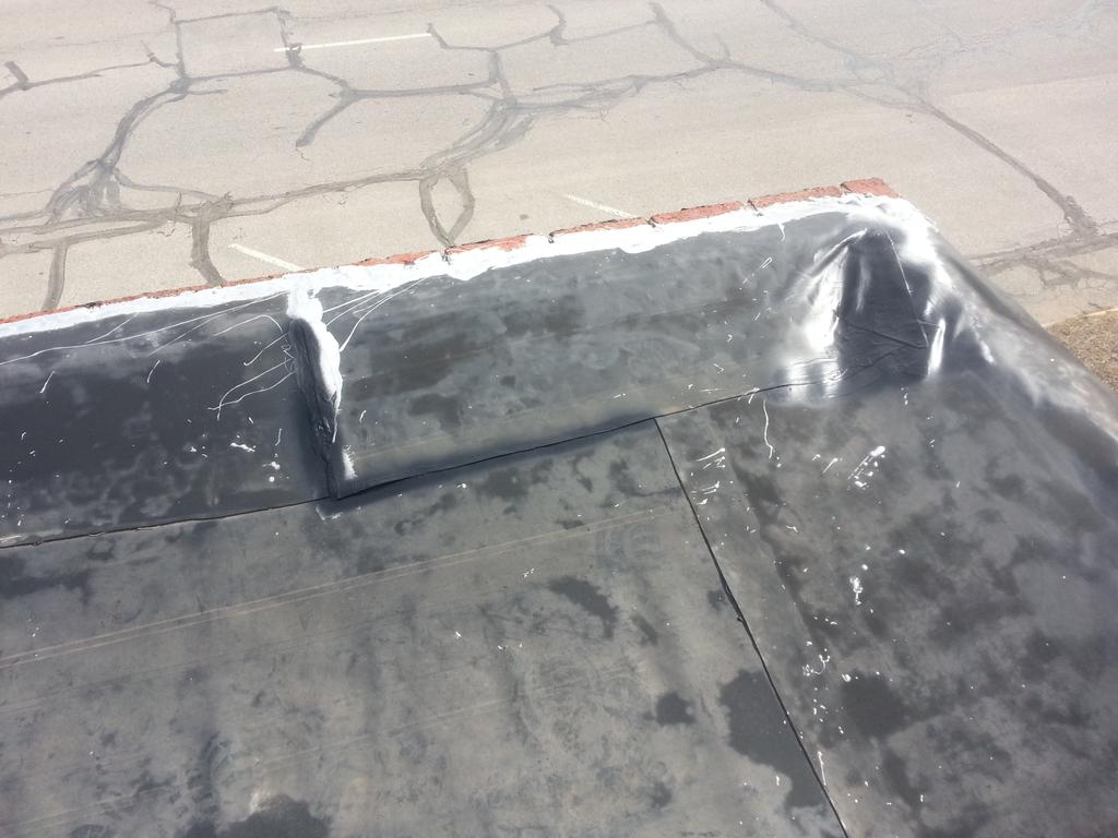 rooftite's tweet photo. Fixing another TPO roof these things always leak. http://t.co/3F4aRhWuvk