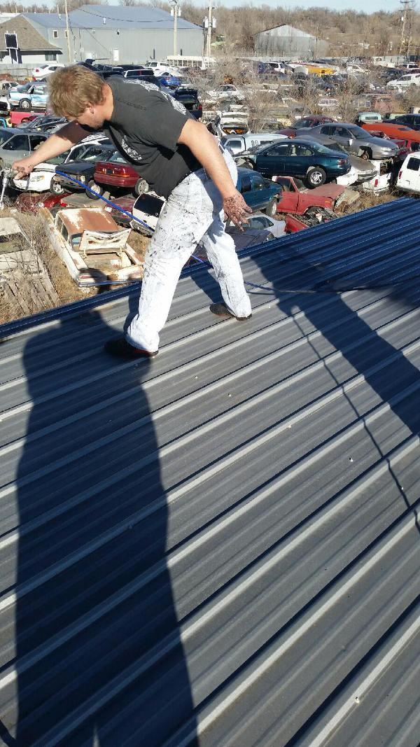 rooftite's tweet photo. Applying the waterproof protectant http://t.co/HIJ1xtBaqP