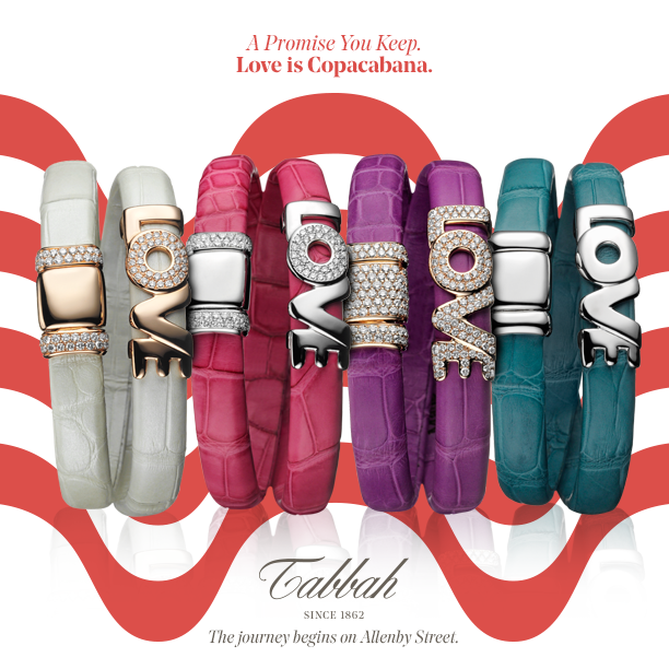 MaisonTabbah's tweet photo. This Valentine’s love is Copacabana. Visit us on Allenby Street, Beirut, &amp; choose your favorite Copacabana bracelet. http://t.co/oQ5IDohm15