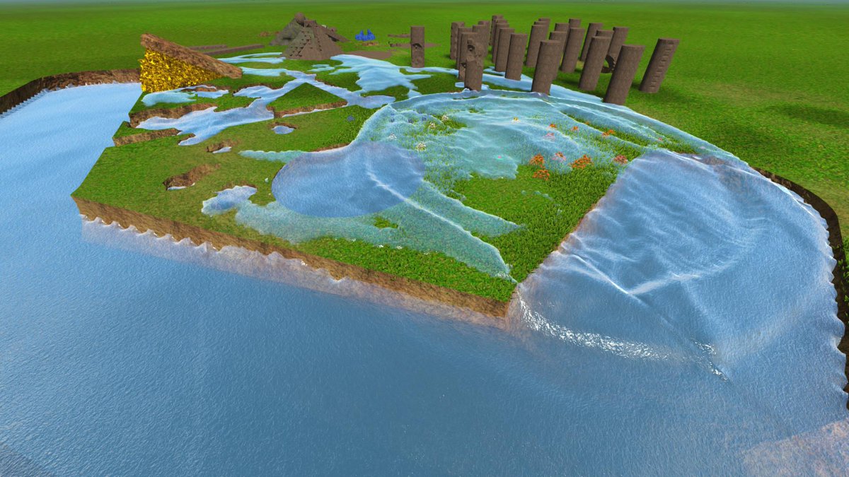 Upvoid's tweet photo. Water simulation in #GeoMechanic is making progress. http://t.co/6jSP9HiHH4