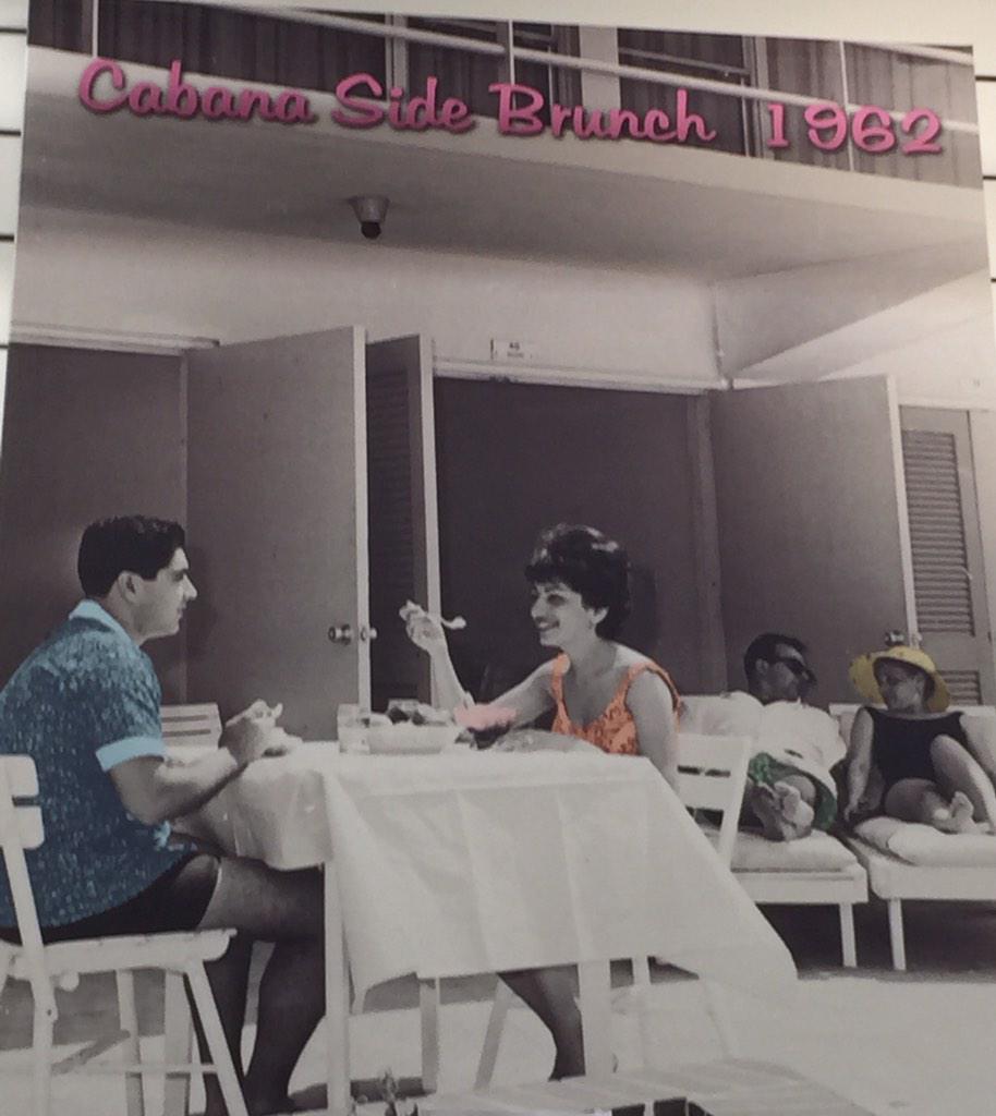 WinWinBeachwear's tweet photo. Brunching in proper #beach style, 1962. #cabanajacket #winwin #retro #TBT http://t.co/nbDJgBULaq