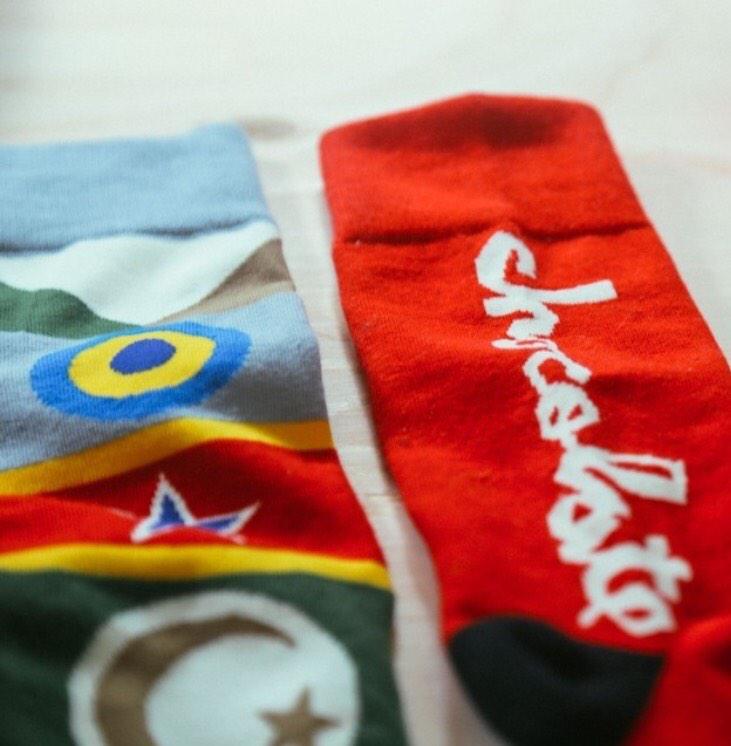 supradist's tweet photo. Wow @stancesocks and @ChocolateSkate #20yearsofchocolate socks turned out amazing. #chocolateskateboards #stancesocks http://t.co/Gcc6cD3Mx8