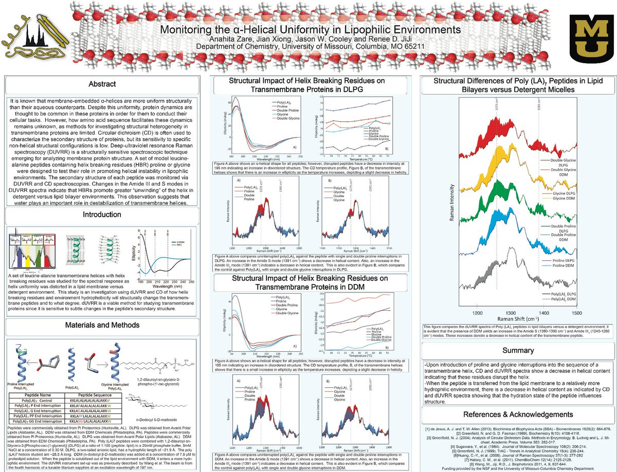 anahitazare's tweet photo. Monitoring the alpha Helical Uniformity in Lipophilic Environments #RSCAnalyticalPoster http://t.co/FWw7dRHNcI
