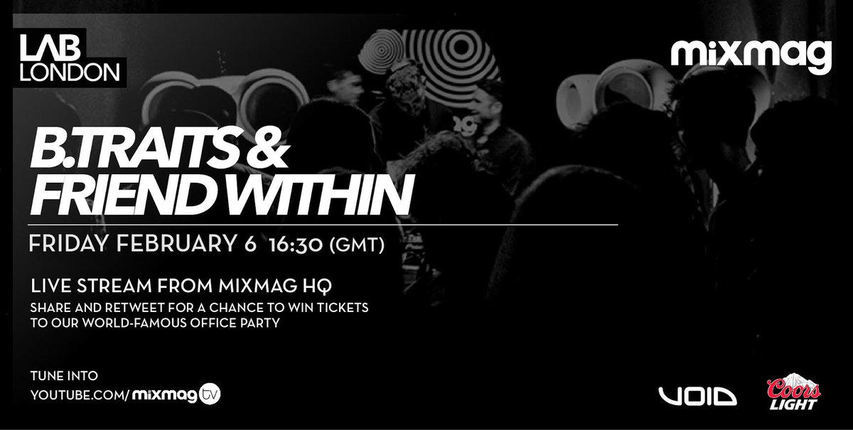 dbltkstudios's tweet image. LAB TIME. Join @BTraits &amp;amp; @FriendWithin for a whirlwind session tomorrow. RT to come dance mixmag.net/videos/the-lab…