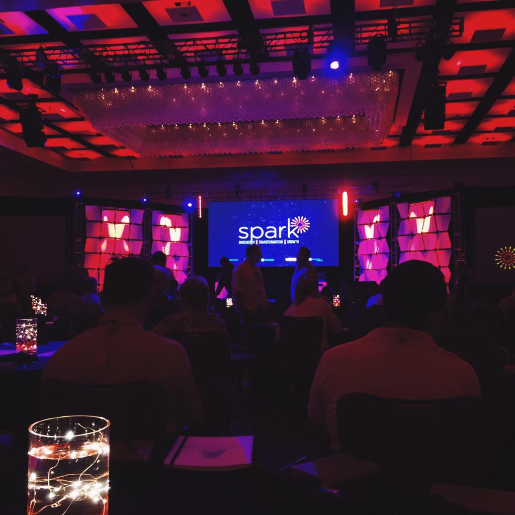 Just finished up a great general session and keynote. Thanks Dennis and Mark! @UnitedAquaGroup #UAGSpark2015