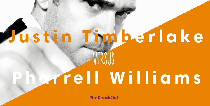 Ticketmaster_NL's tweet photo. In de ene hoek @jtimberlake, in de andere @Pharrell! Let the #tmKnockOut begin! RT voor Justin fav voor Pharrell! GO! http://t.co/34UryinE0J