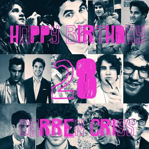 Happy birthday Darren Criss *-*   