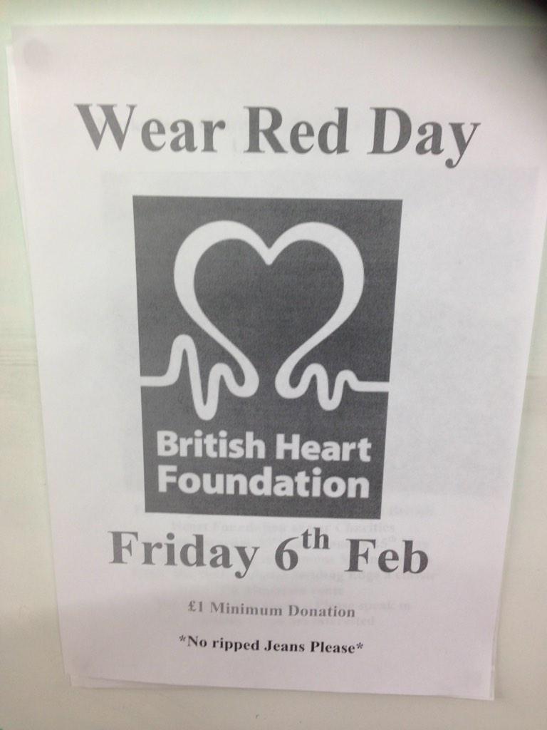 Wear red day tomorrow at marks farm! Don't forget your name badge!